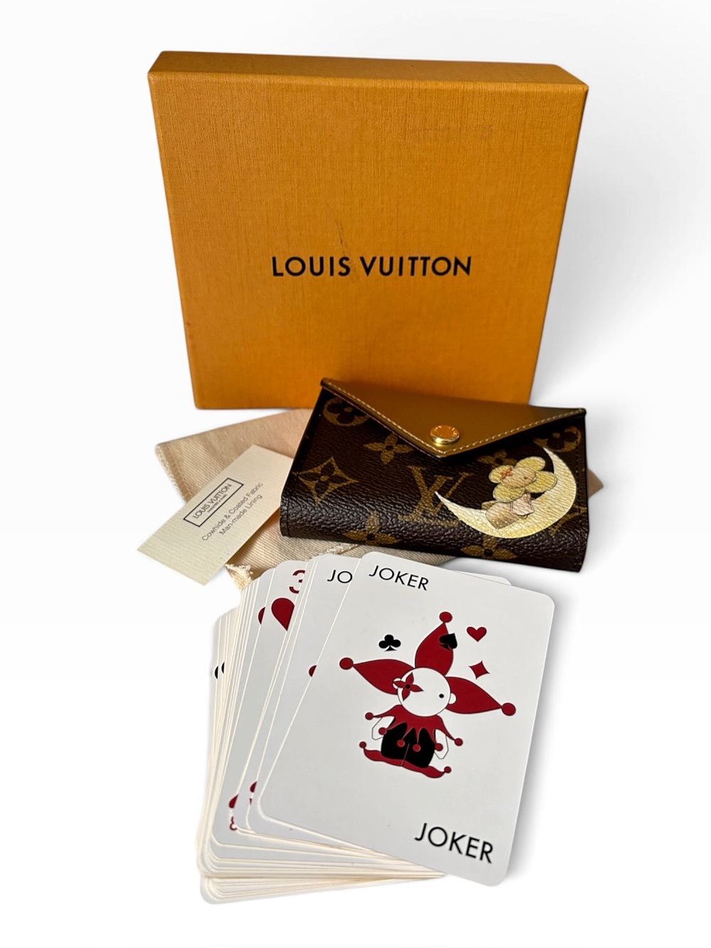 Louis Vuitton Vivienne Moon ULTRA RARE Poker Cards With Gold Monogram Card Holde
